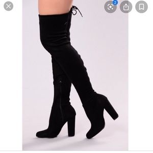 Thigh-High Suede Boots